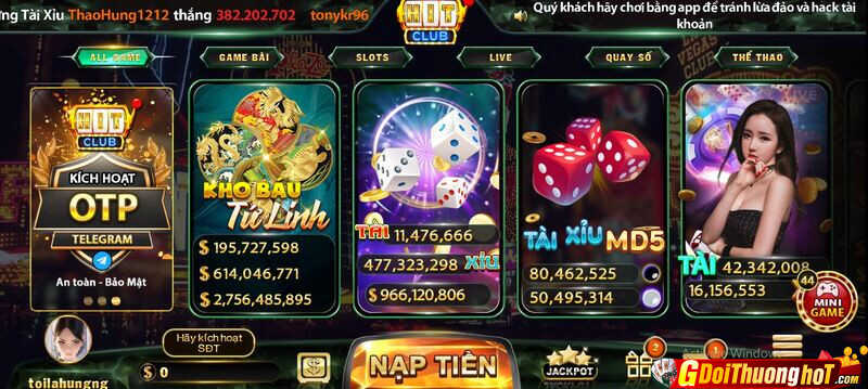 Bắn cá hitclub - Kho tàng game phong phú tại hitclub